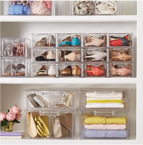 Clear Drawers from The Container Store Website