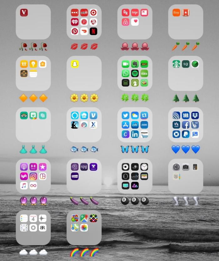 Apps Organized by Color